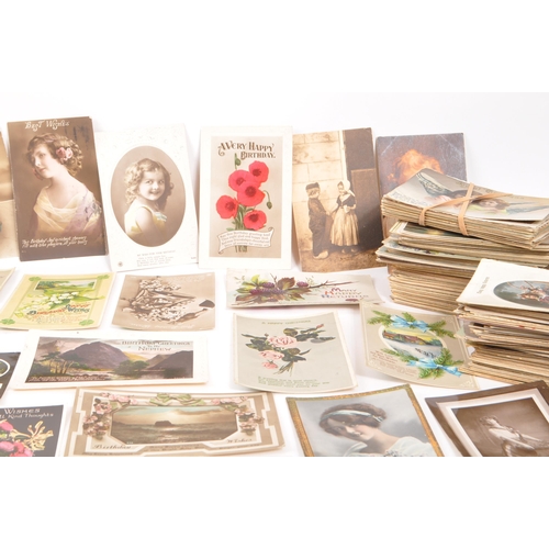 467 - Greetings postcards. Collection (approx. 700) mostly pre WWI. Birthdays, Good Luck, Christmas, New Y... 