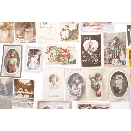 467 - Greetings postcards. Collection (approx. 700) mostly pre WWI. Birthdays, Good Luck, Christmas, New Y... 