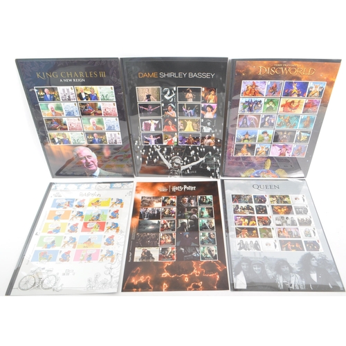 482 - Royal Mail - A collection of twenty-six British Royal Mail commemorative stamp sheets presentation p... 