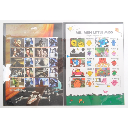 484 - Royal Mail - A collection of approx eighteen British Royal Mail commemorative stamp sheets presentat... 