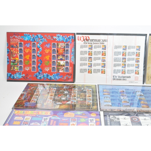 489 - Royal Mail - A collection of seventeen British Royal Mail commemorative sheet stamps presentation pa... 