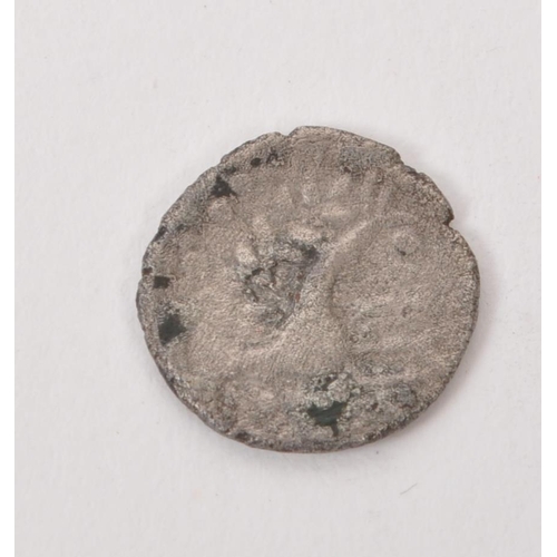 490 - An Iron Age circa AD 10-45 British Iceni tribe silver coin. The coin featuring horse to obverse, wit... 