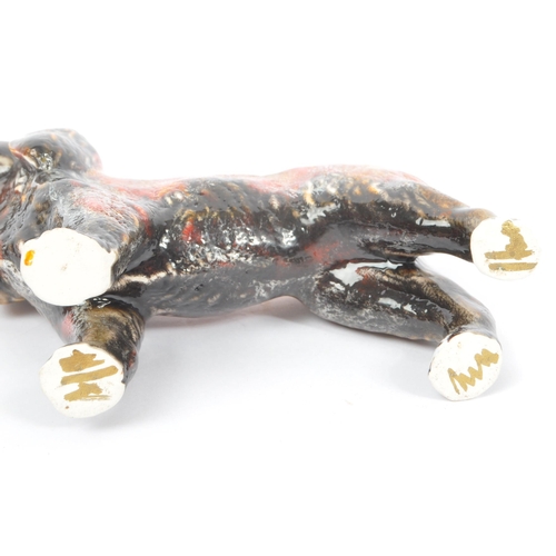 5 - Anita Harris - Two contemporary studio art pottery dog ornaments. Both standing position one example... 