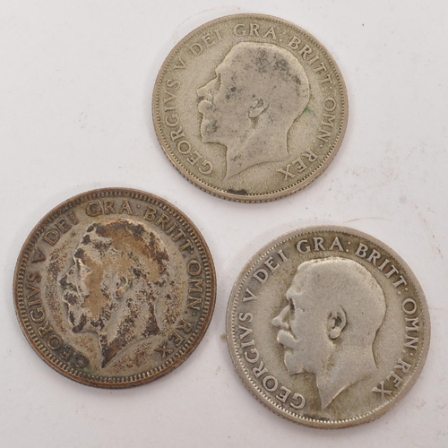 506 - A collection of early 20th century British George V & VI and Victorian silver coins. The collection ... 