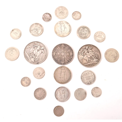 509 - A collection of 19th Century Victorian and early 20th Century Edwardian silver .925 coins to include... 