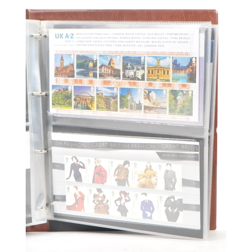 517 - Royal Mail - A large collection of British Royal Mail commemorative stamps presentation packs held w... 