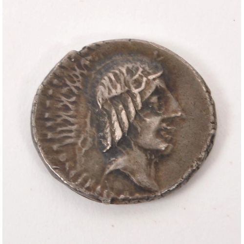 523 - L. Calpurnius Piso Frugi - A circa 90BC L. Calpurnius Piso Frugi silver Roman Denarius coin. The coi... 