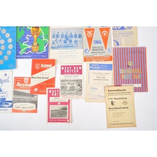 530 - Of Sporting Interest - A collection of vintage 20th century football memorabilia. Including football... 