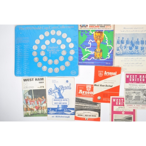 530 - Of Sporting Interest - A collection of vintage 20th century football memorabilia. Including football... 