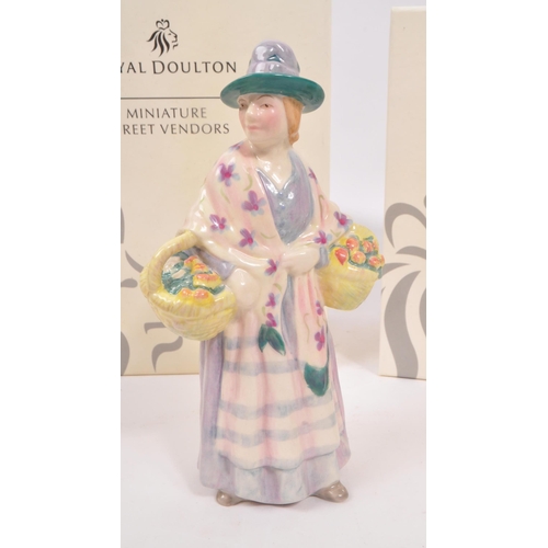 74 - Royal Doulton - A collection of three china porcelain Royal Doulton figures comprising of the Miniat... 