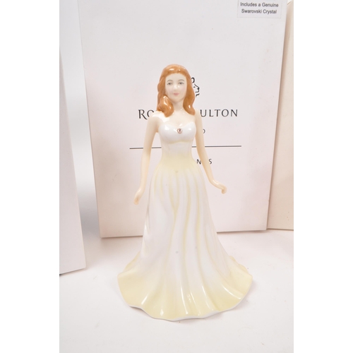 75 - Royal Doulton - A collection of four china porcelain Royal Doulton Pretty Ladies figurines comprisin... 