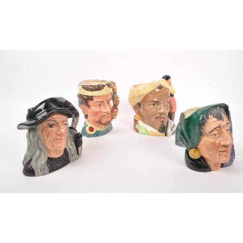 78 - Royal Doulton - A collection of four 20th Century ceramic character jugs to include from the Shakesp... 