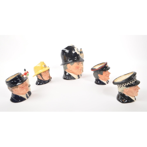 89 - Royal Doulton - Four small 20th Century ceramic Royal Doulton character jugs from the Journey Throug... 