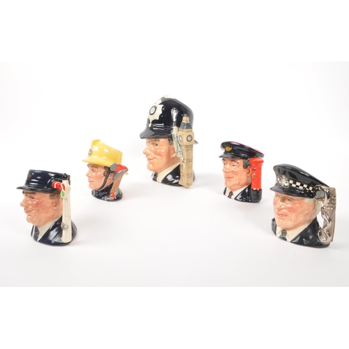 89 - Royal Doulton - Four small 20th Century ceramic Royal Doulton character jugs from the Journey Throug... 