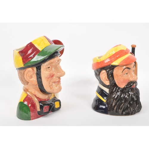 98 - Royal Doulton - Two 20th Century ceramic Royal Doulton character jugs comprising of cricket player W... 