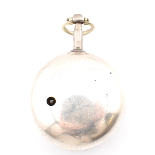 59 - A cased George III hallmarked silver Warren Canterbury pocket watch. The Warren Canterbury pocket wa... 