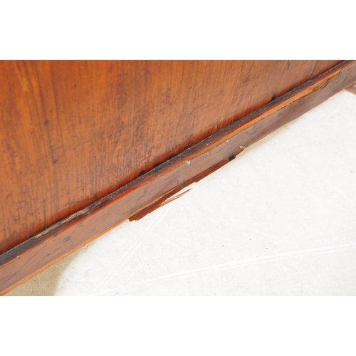 1006 - A 19th century Victorian era walnut Davenport writing desk. The desk having a gallery back over gree... 