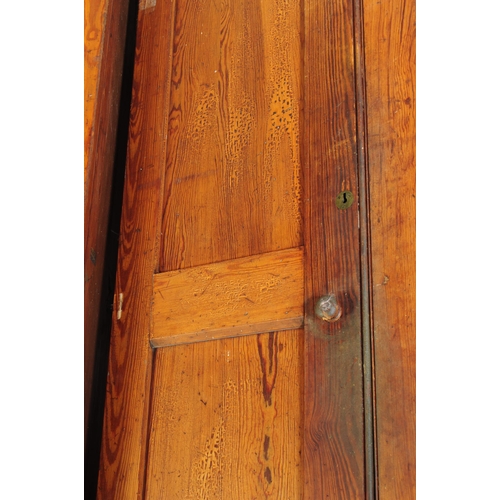 1008 - A pair of early 20th century oak wood church / Sunday school cupboards. The cupboards raised on plin... 