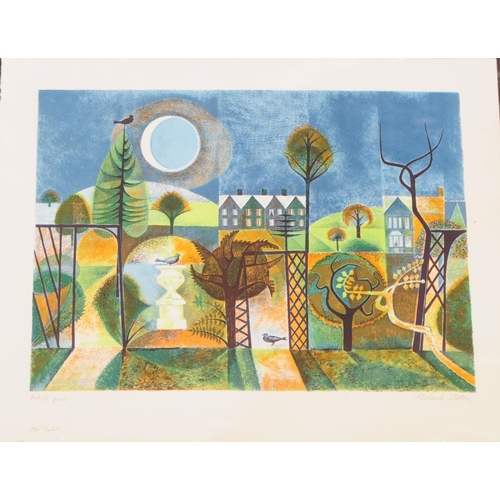 604 - Richard Slater (1927-2022)
 Night Garden
 Artist Proof Colour Lithograph
 Unframed
 65cm x 51cm

 Bo... 