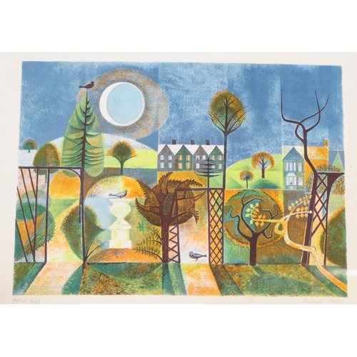 604 - Richard Slater (1927-2022)
 Night Garden
 Artist Proof Colour Lithograph
 Unframed
 65cm x 51cm

 Bo... 