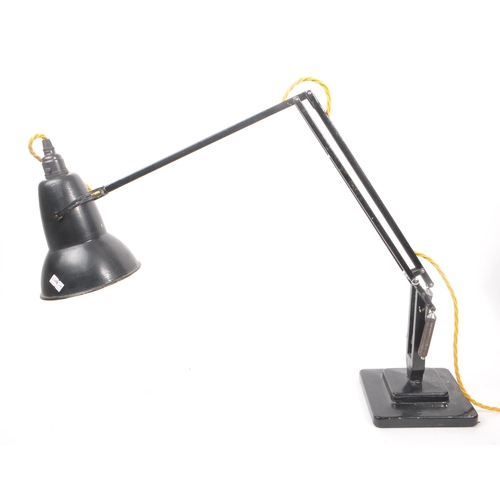 617 - Herbert Terry - A mid 20th century Herbert Terry Model 1227 Anglepoise desk / side lamp. The lamp ra... 