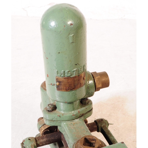 710 - Lister - A mid 20th century small proportioned Lister stationary engine / pump. The painted in in a ... 