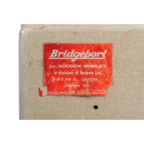 746 - Bridgeport - A large 20th Century industrial metal Bridgeport by Adcock-Shipley toolbox / storage cu... 