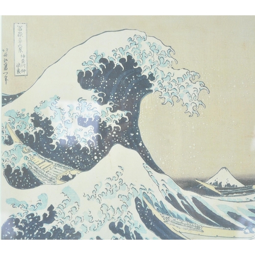 913 - Hokusai 
 The Great Wave off the Coast of Kanagawa
 Framed Print 
 64cm x 53cm

 A 20th Century prin... 