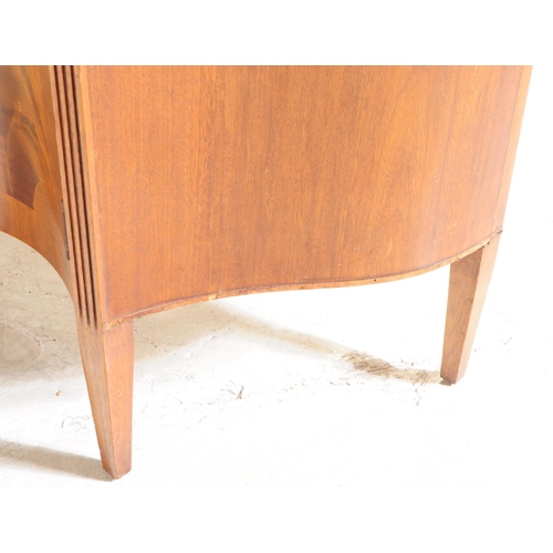 946 - Cameo Furniture - A vintage mid 20th century Cameo Furniture serpentine fronted Queen Anne revival d... 