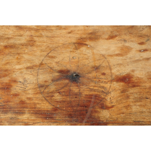 998 - A 19th century Indian low hardwood Bajot meditation table. The table raised on turned rounded legs, ... 