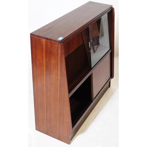 681 - G Plan - Brandon Range - A mid 20th century circa 1950s teak G-Plan Brandon range waterfall display ... 