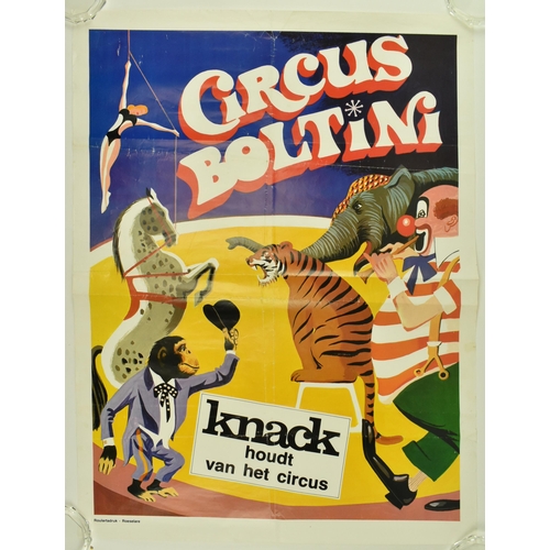 118 - Three vintage 20th century & later circus / market / town fairs illustrated advertising posters. The... 