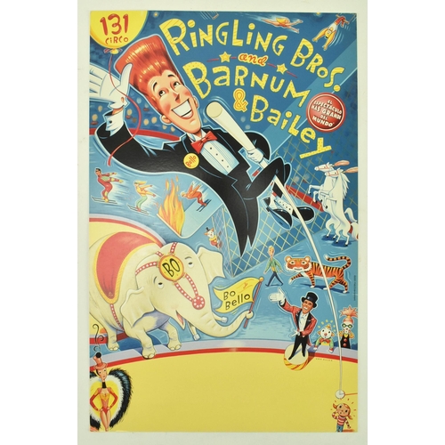 238 - A vintage circus advertising poster for Ringling Bros and Barnum & Bailey for 