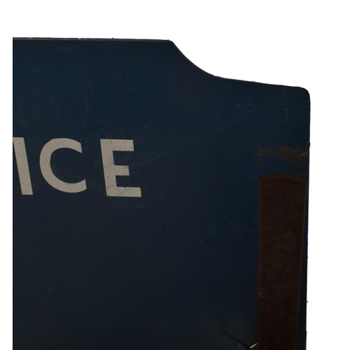 239 - A vintage mid 20th century double sided acrylic and wrought iron Police Notice sign for No Parking. ... 