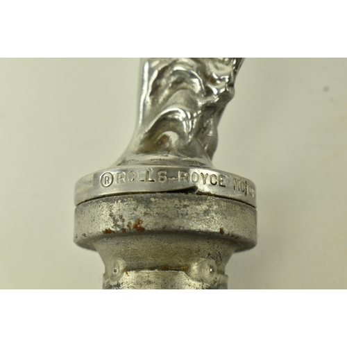 24 - Rolls Royce - a vintage 1970s original Rolls Royce car Spirit of Ecstasy advertising mascot in the f... 