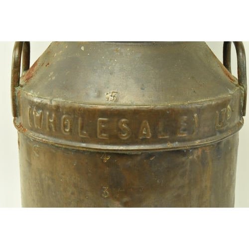 26 - United Dairies Wholesale Ltd - Trowbridge - A retro 20th century copper plated half size milk churn.... 