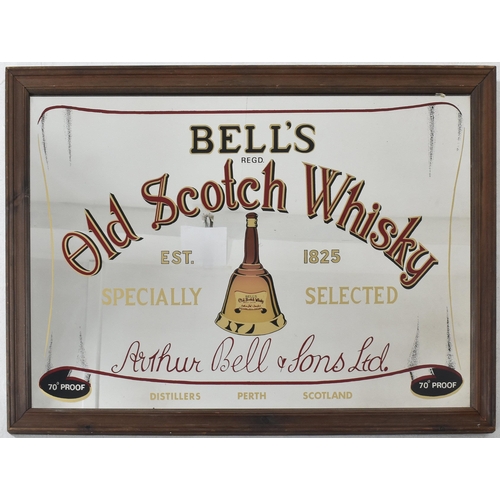 28 - Bell's Old Scotch Whisky - a vintage mid 20th century Bells Old Scotch Whisky point of sale pub adve... 