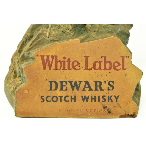 38 - Dewar's Scotch Whisky White Label - a vintage 20th century pressed acrylic bar advertisement shop di... 