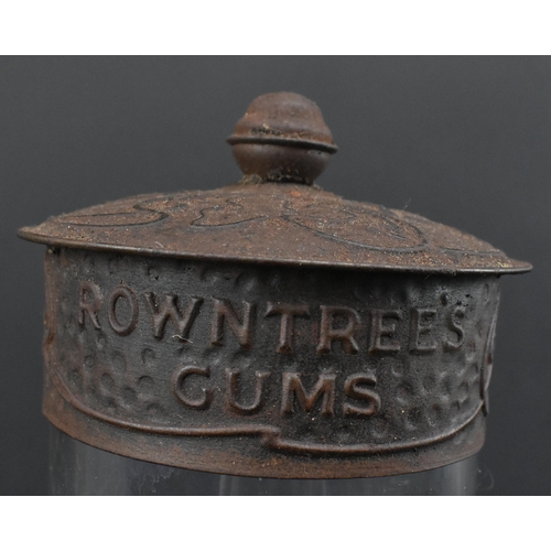 40 - Rowntrees - an early 20th century Edwardian circa 1905 Rowntrees glass shop display sweet jars with ... 