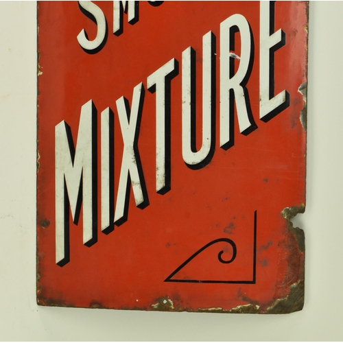 54 - Hignett's Smoking Mixture - an early to mid 20th century vintage porcelain enamel advertising point ... 