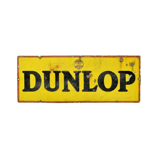 55 - Dunlop - an early to mid 20th century Dunlop point of sale / forecourt advertising porcelain enamel ... 