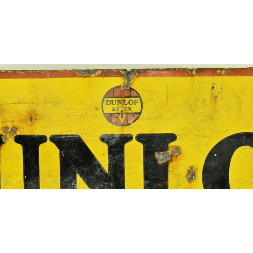 55 - Dunlop - an early to mid 20th century Dunlop point of sale / forecourt advertising porcelain enamel ... 