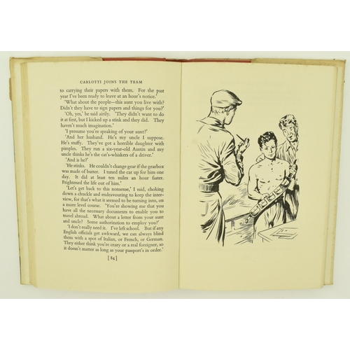 58 - Motoring interest. A collection of nine books on motor racing. The lot comprising Alf Francs, Racing... 