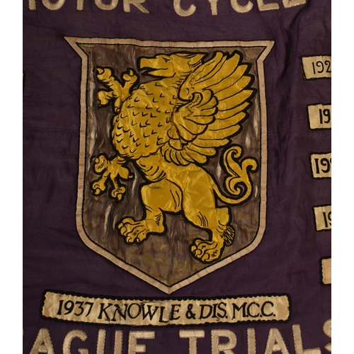 7 - Automobilia - an original 1920s / 1930s  inter-war period Wessex ACU Auto Cycle Union Motor Cycle Le... 