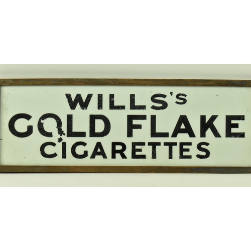 85 - Will's Gold Flake Cigarettes - an early 20th century circa 1920s / 1930s hand painted milk glass adv... 