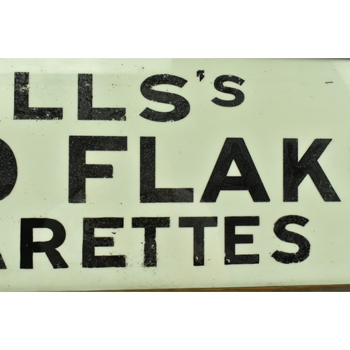 85 - Will's Gold Flake Cigarettes - an early 20th century circa 1920s / 1930s hand painted milk glass adv... 