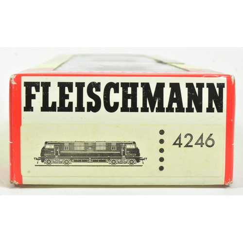 108 - Model Railway - a vintage German Fleischmann made HO / OO gauge model railway trainset locomotive No... 