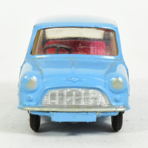 11 - Diecast - an original vintage Corgi Toys diecast model No. 226 Morris Minor. Light blue body with re... 