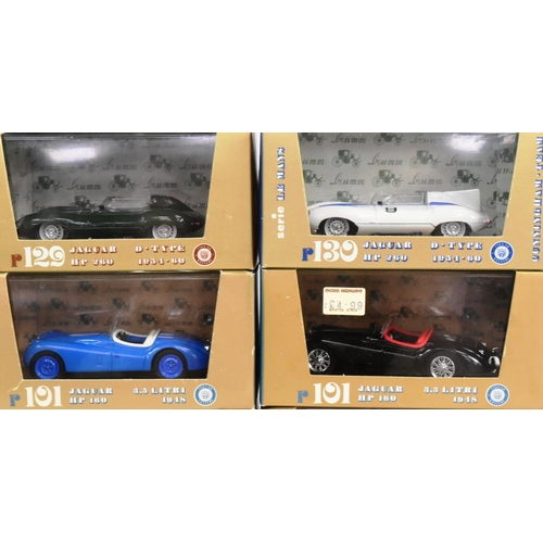 113 - Diecast - a collection of x13 Brumm made (Italy) 1/43 scale boxed diecast model Jaguar cars. Largely... 