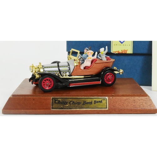 114 - Diecast - a Corgi made Chitty Chitty Bang Bang reissue diecast model. The model with all x4 passenge... 